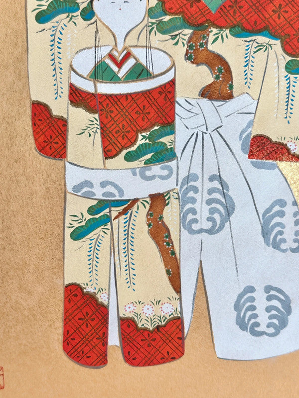 SHP28 - Shikishi artwork card in gold