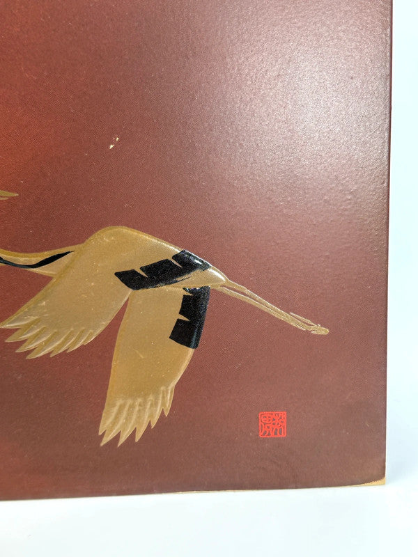 SHP58 - Red Fuji Metallic Shikishi Art Board