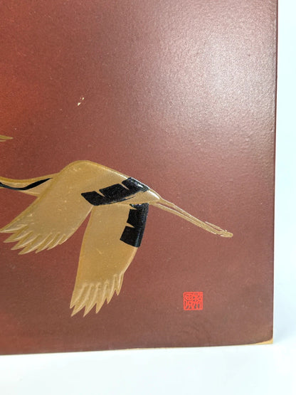 SHP58 - Red Fuji Metallic Shikishi Art Board
