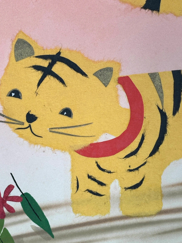 SHP50 - Japanese card Chigiri-e shikishi card
