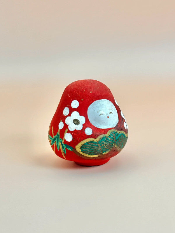 FT124 - Vintage Kaga Hachiman Okiagari Daruma doll