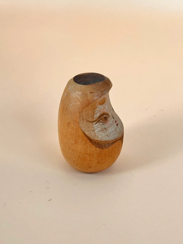 K05041 - Vintage wooden Daruma doll