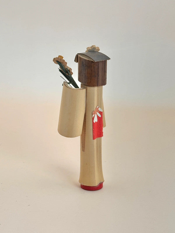 K10135 - Bamboo kokeshi folk crafts doll
