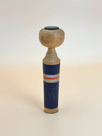 K10127 - Vintage sosaku kokeshi - Navy blue