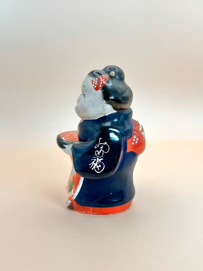 FT147 - Otafuku ceramic folk craft お多福