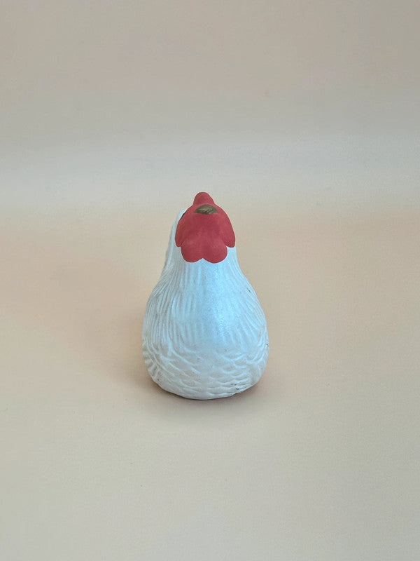 CB015 - Cloche décorative en argile Coq Dorei