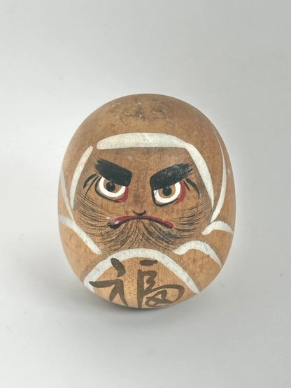 K05028 - Hand crafted wooden Yamanaka Daruma Doll