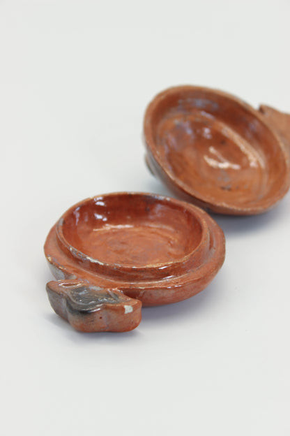 TB348 -  Raku-yaki  Kogo Box Lucky mallet 楽焼