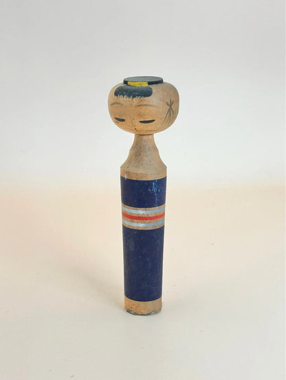K10127 - Vintage sosaku kokeshi - Navy blue