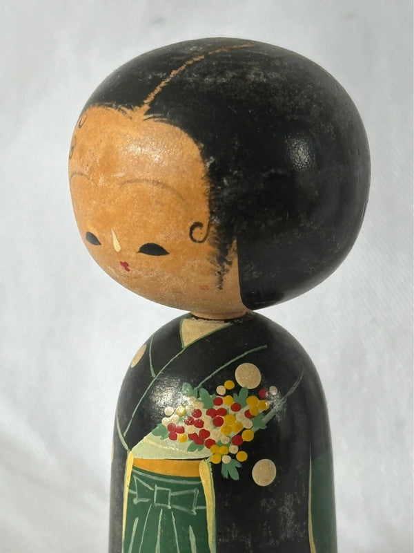 K10055 - Japanese bobble kokeshi sosaku doll
