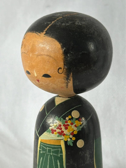 K10055 - Japanese bobble kokeshi sosaku doll