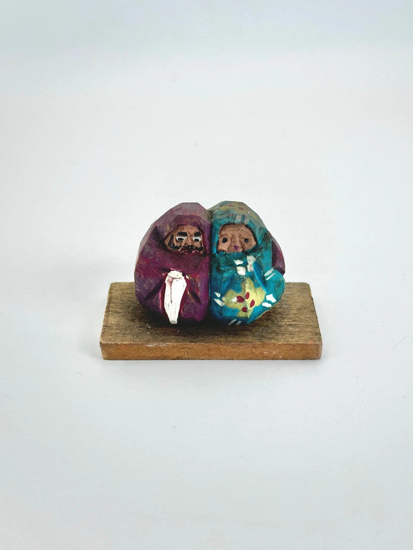 FT137 - Japanese folk carft Daruma set 会津彫