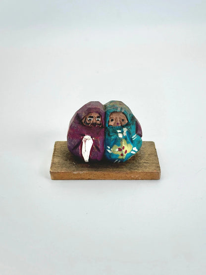 FT137 - Japanese folk carft Daruma set 会津彫