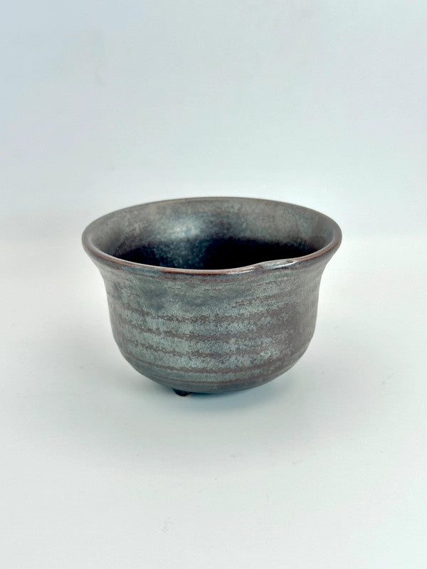 TB04 - Wabi-Sabi Teacup of Banko-Yaki Iron Glaze