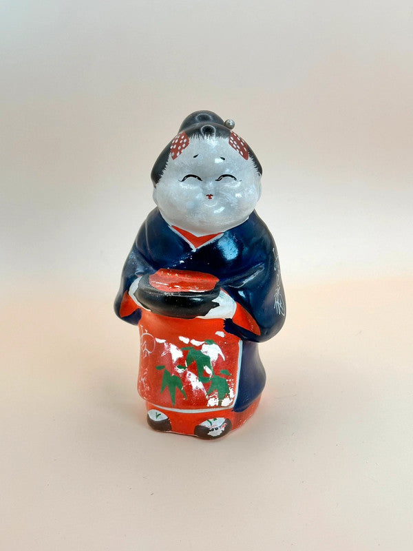 FT147 - Otafuku ceramic folk craft お多福