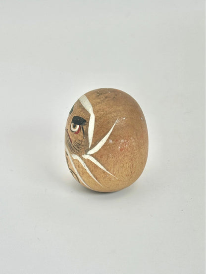 K05028 - Hand crafted wooden Yamanaka Daruma Doll
