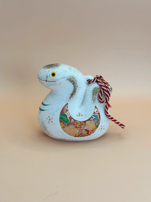 CB017 - Cloche décorative en argile Serpent Dorei