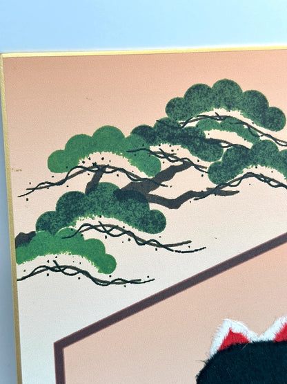 SHP49 - Japanese card Chigiri-e shikishi card