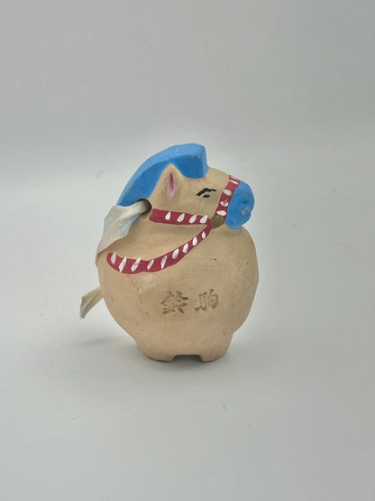 CB002 - Ornement cloche en argile Dorei Horse Miyazaki Jingu