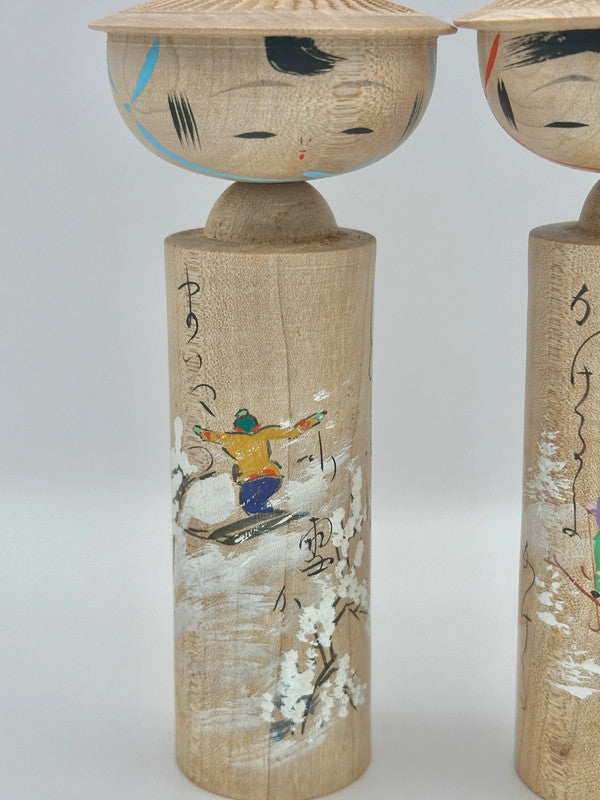 K15027 - Omiyage One pair of onsen souvenirs kokeshi
