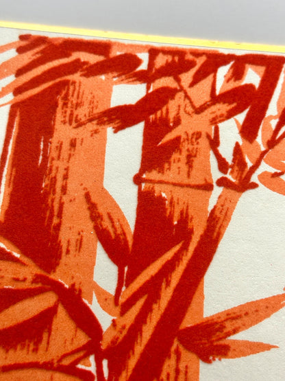 SHP40 - Red bamboo Shikishi printing card