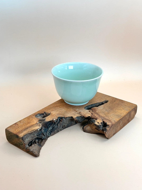 TB08 - Tea Ceremony Set with Wabi-Sabi Wood Base