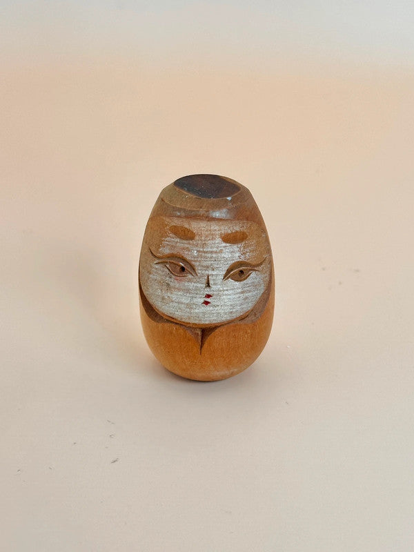 K05041 - Vintage wooden Daruma doll