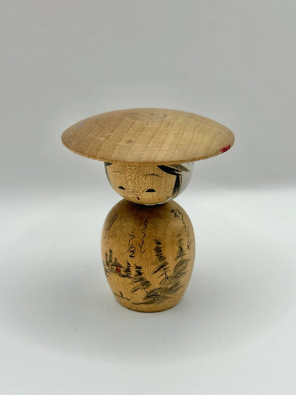 K10040 - Onsen souvenir kokeshi doll with hat