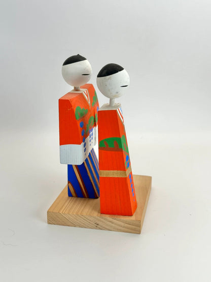 FT107 -  wooden Japanese hina doll 雛人形