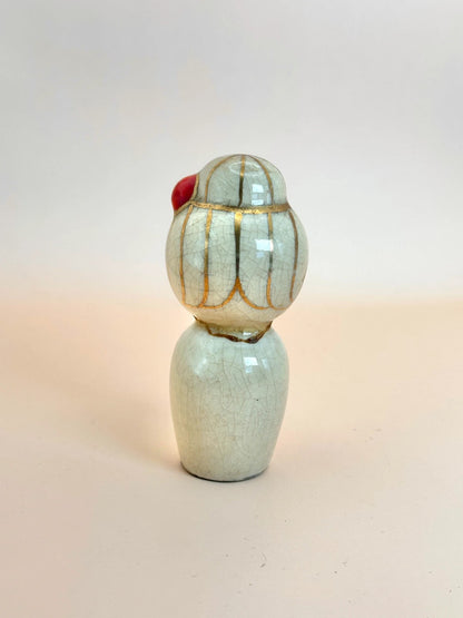 K10130 - RARE Satsuma-yaki sosaku kokeshi 薩摩焼