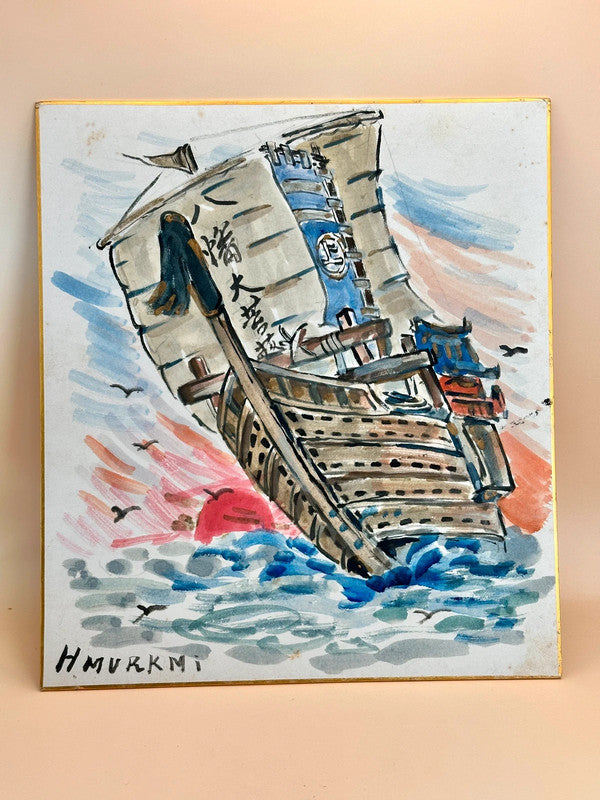 SHP109 - Shikishi artwork card Hachiman Daibosatsu 八幡大菩薩