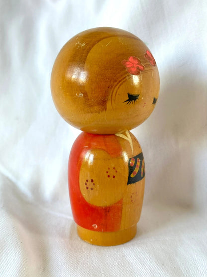 K15046 - Sosaku kokeshi doll by Miyashita Hajime 宮下 はじめ