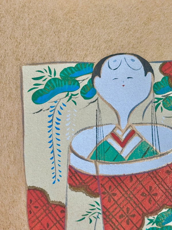 SHP28 - Shikishi artwork card in gold