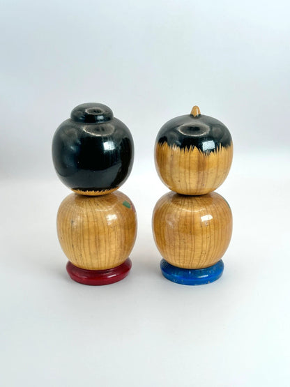 K10113 - Vintage Donko kokeshi doll pair