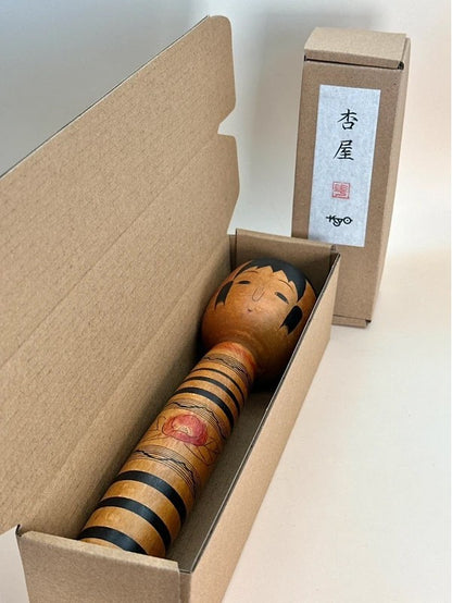 K20049 - Traditional Tsuchiyu kokeshi by Hiroshi Abe 阿部広史