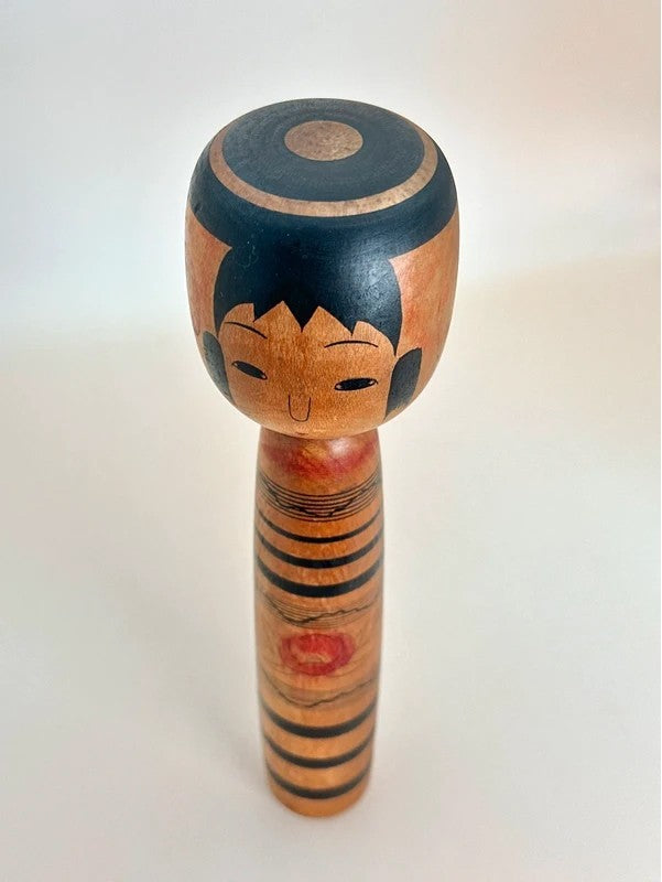 K20049 - Traditional Tsuchiyu kokeshi by Hiroshi Abe 阿部広史