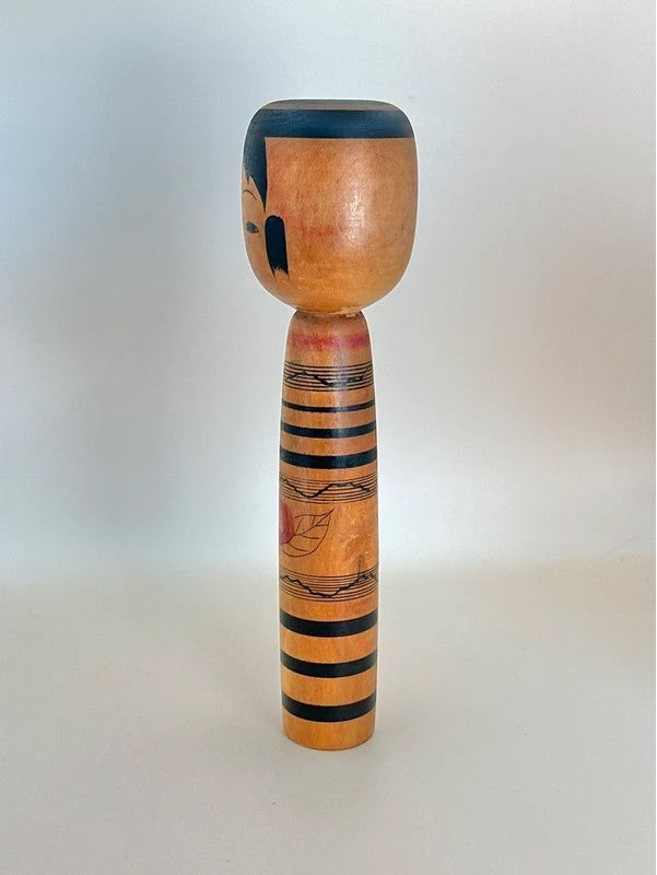 K20049 - Traditional Tsuchiyu kokeshi by Hiroshi Abe 阿部広史