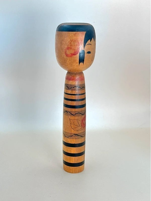 K20049 - Traditional Tsuchiyu kokeshi by Hiroshi Abe 阿部広史
