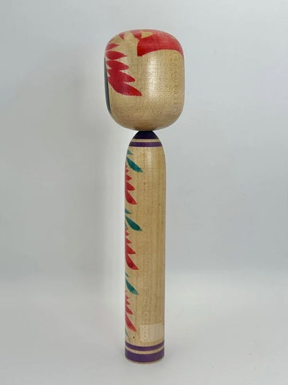 K20065 - Traditional Togatta kokeshi by Kinu Asakura 朝倉きぬ