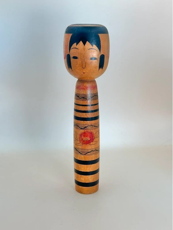 K20049 - Traditional Tsuchiyu kokeshi by Hiroshi Abe 阿部広史