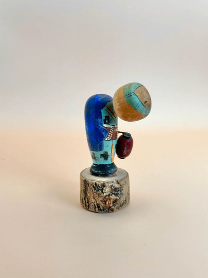 K10126 - Vintage omiyage Lantern Bearer kokeshi