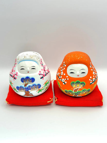 FT06 - Paire de poupées Kaga Hachiman Okiagari Daruma