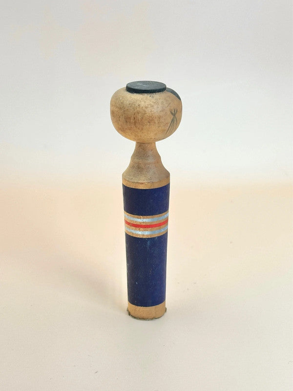 K10127 - Vintage sosaku kokeshi - Navy blue