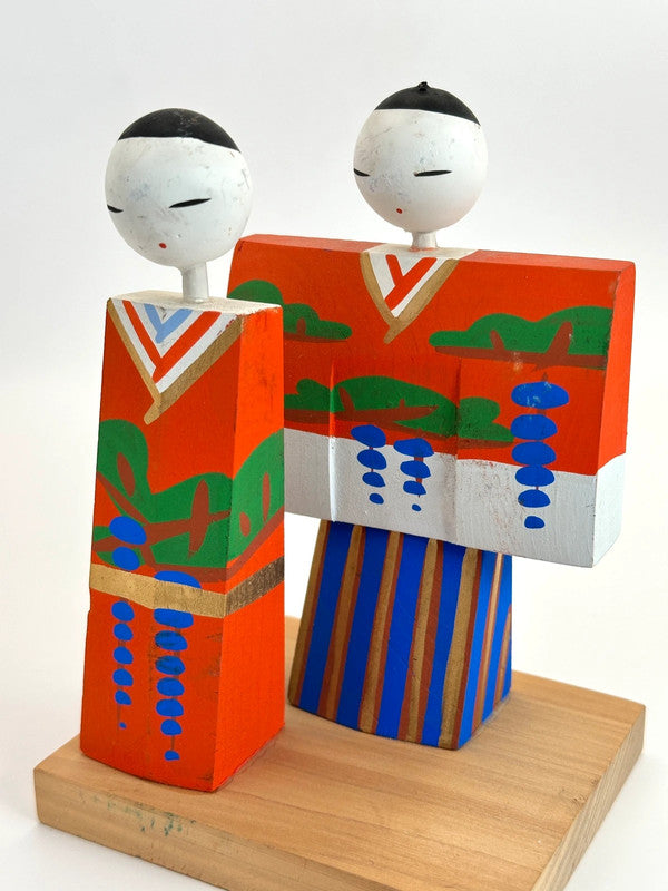 FT107 -  wooden Japanese hina doll 雛人形