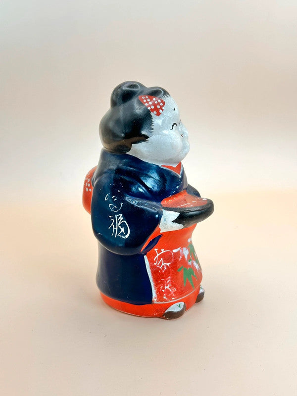 FT147 - Otafuku ceramic folk craft お多福