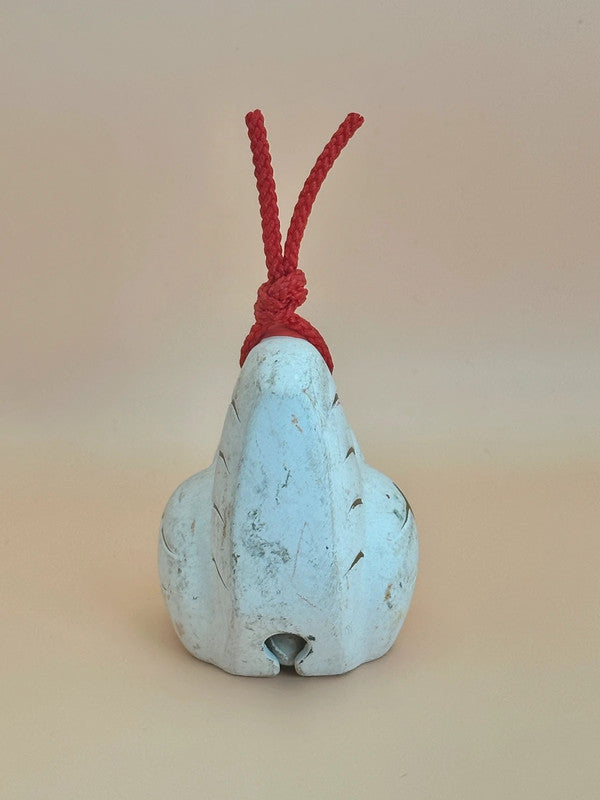 CB017 - Cloche décorative en argile Coq Dorei