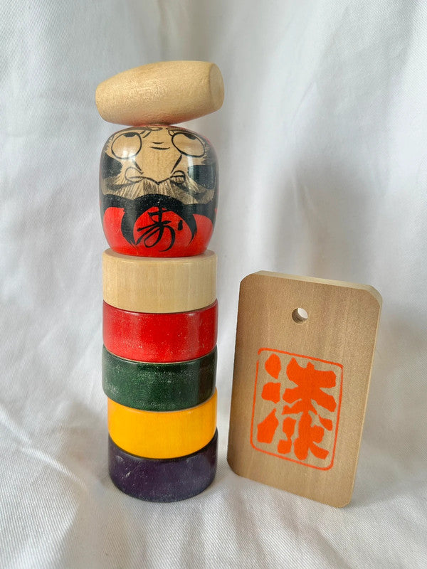 SFT01 - Vintage Japanese Daruma otoshi toy