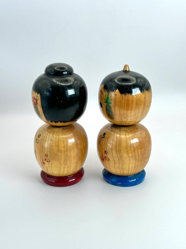 K10113 - Vintage Donko kokeshi doll pair