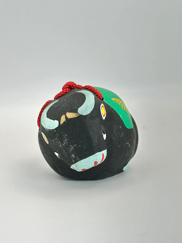 CB017 - Cloche décorative en argile Vache Dorei