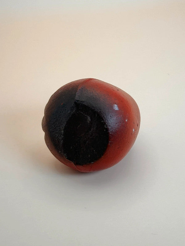 FT136 - Vintage Japanese Metal Daruma Figurine